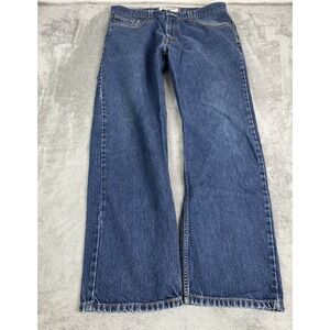 Vintage Y2K Levis 505 Regular Fit Straight Jeans Men's Size 38x32 Blue